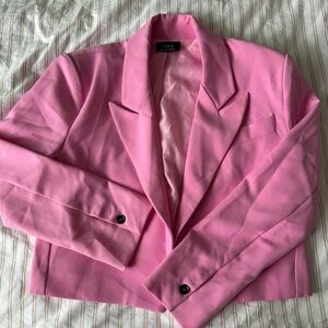 VICI Pink Cropped Blazer